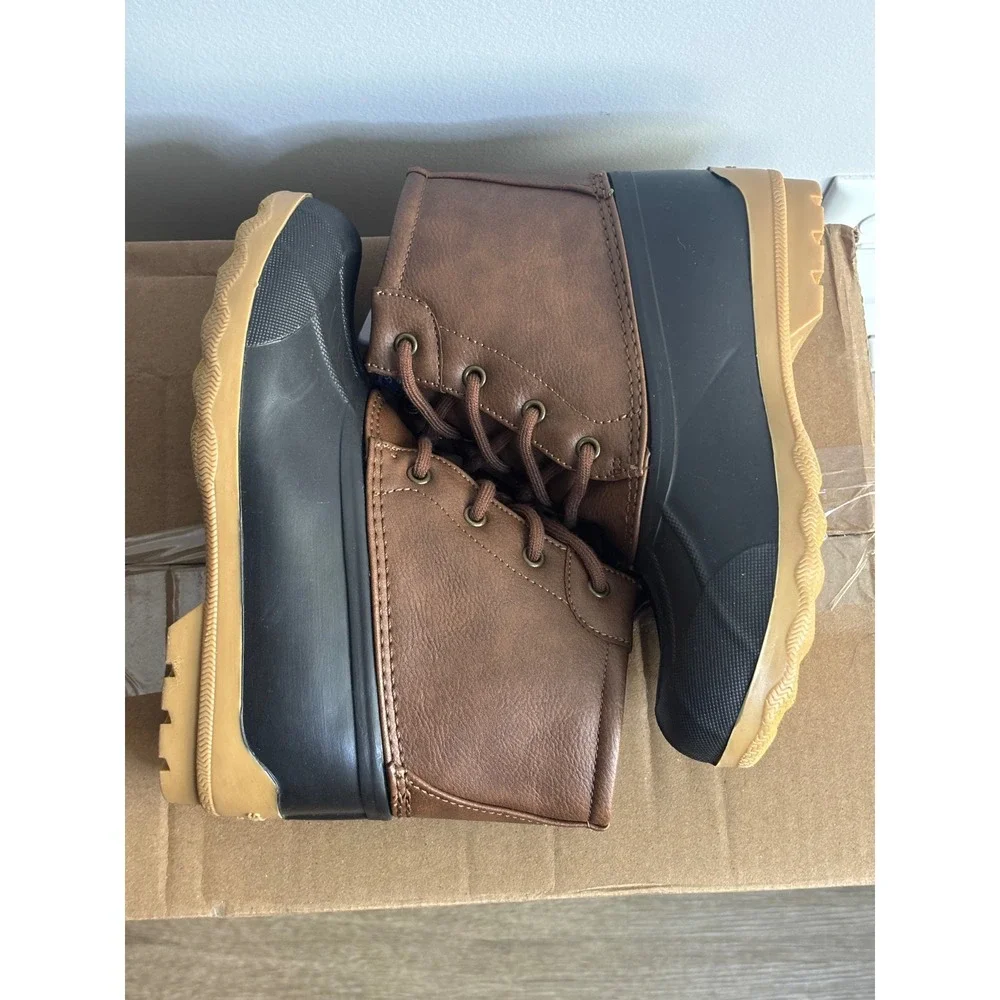 Sperry Brown Port Duck Boots Kids Size 2M